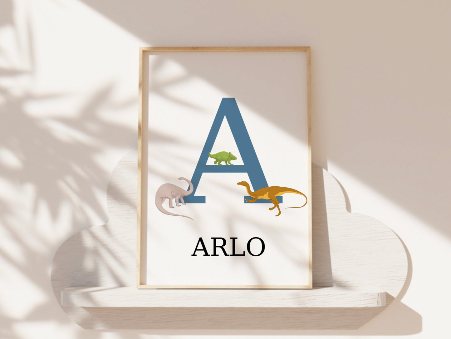 Dino Initial Print A4