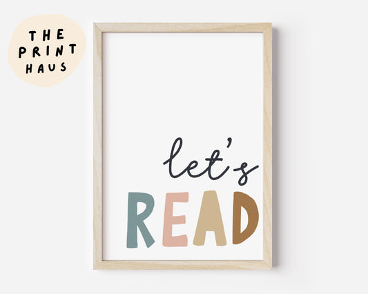 Let’s Read Print A4