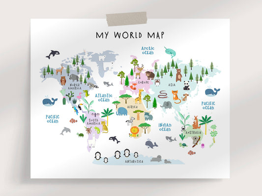 World Map Print