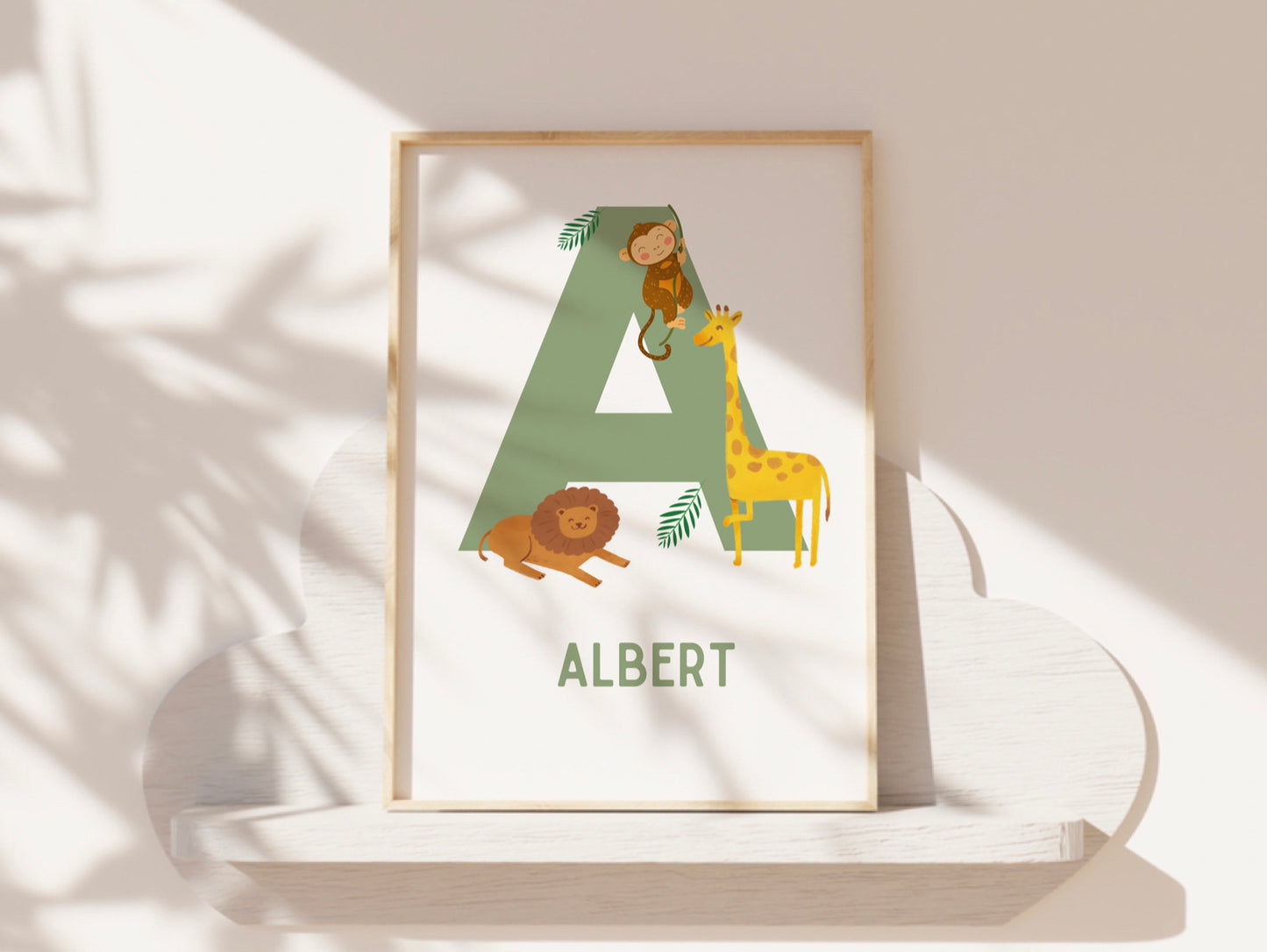 Safari Theme Initial Print