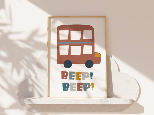 Bus Beep Beep Print