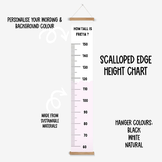 Scalloped Edge Height Chart