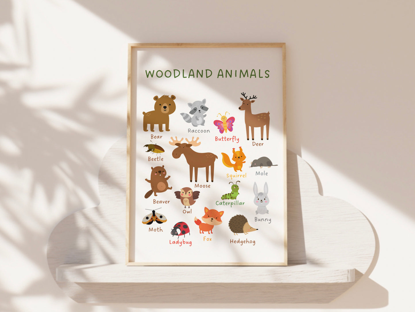 Woodland Animals A4